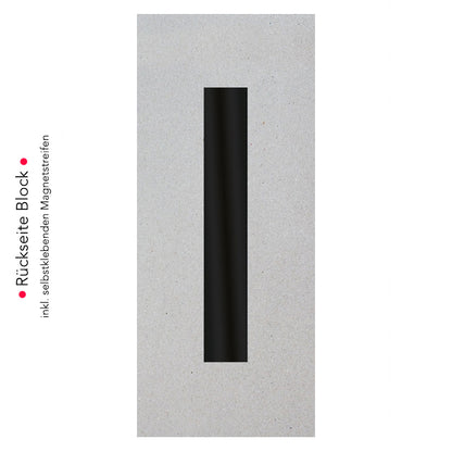 magentstreifen auf rückseite block, rückseite schmal