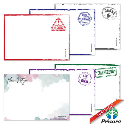 sortimentsübersicht haftnotizen 100x70 mm