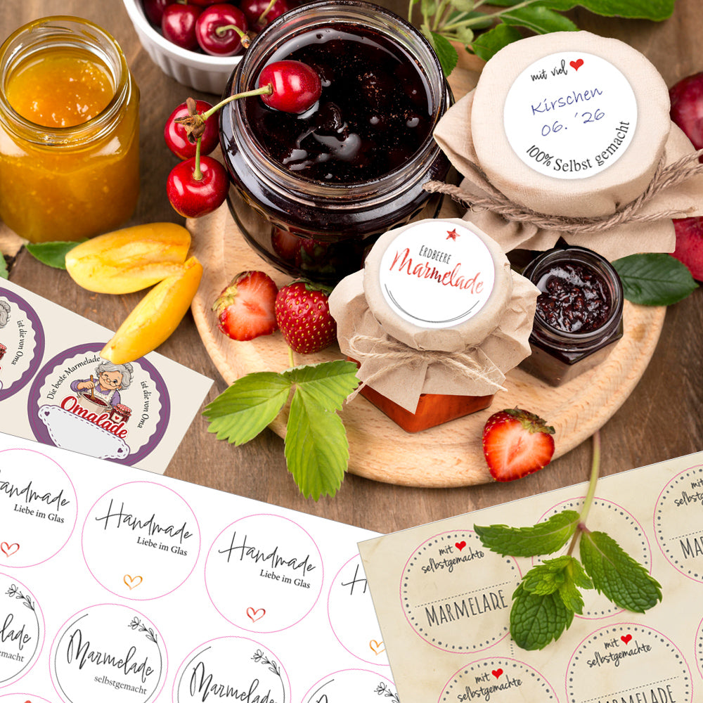 mileubild zur darstellung der pricaro marmeladenetiketten