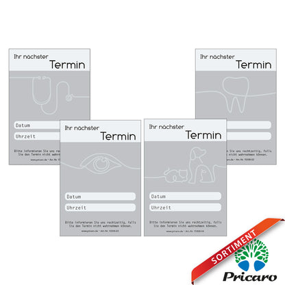 sortimentsübersicht terminblöcke oneline serie