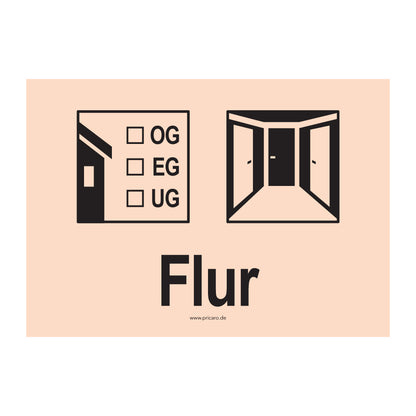 umzugsaufkleber, flur, hautfarben, stockwerkangabe zum ankreuzen