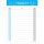 PRICARO Shopping List "Typo", blue, A6, Set of 5