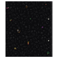 PRICARO Rezeptordner "Doodles Black", A4, 1 Stück