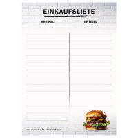 PRICARO Einkaufsliste "American Burger",...