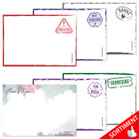 PRICARO Haftnotizen "Aquarell", 100 Blatt, 5 Stück